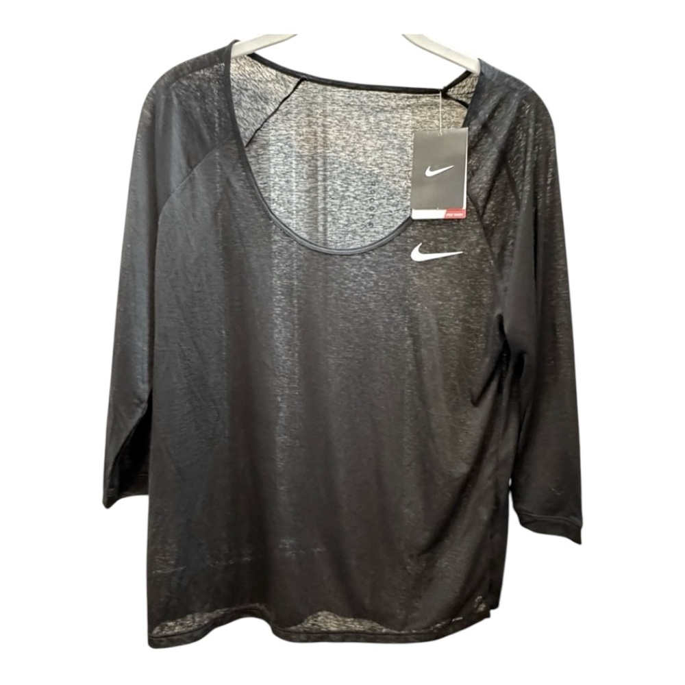 New With Tags—Nike Black Running Tee—Size Medium